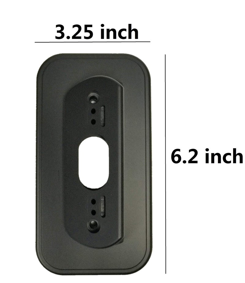Ade Advanced Optics Wall Plate and 30 Degree Angled Mount Combo for Nest Hello - Black - Image 3